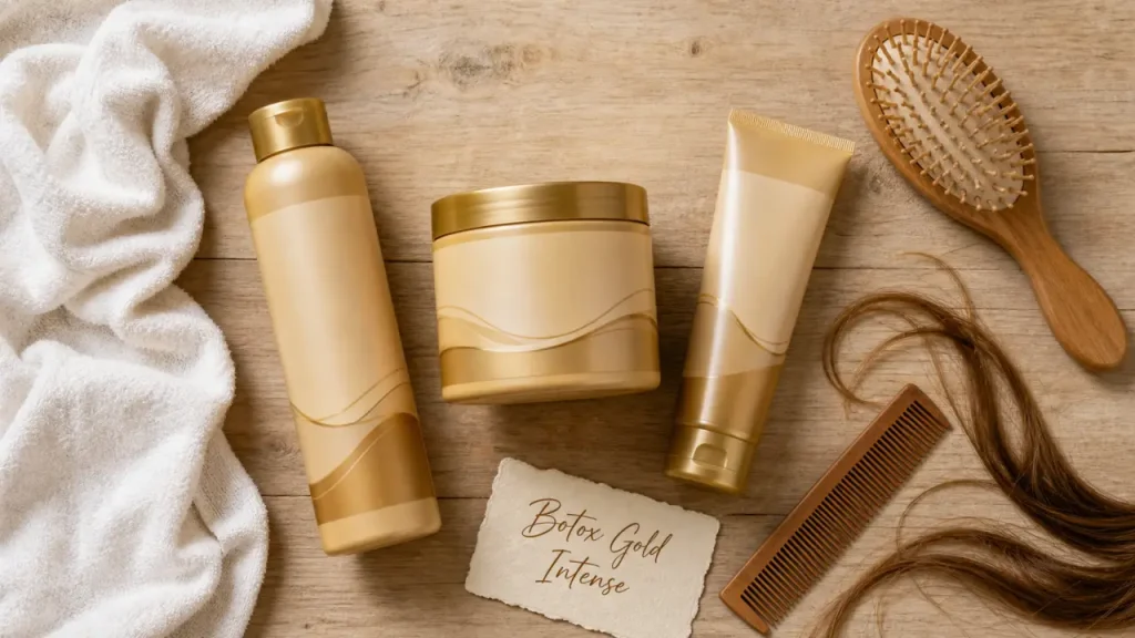 Botox Gold Intense : shampoing 500 ml et masque 750 ml
