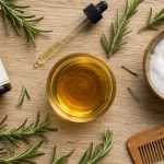 Romarin bienfaits cheveux : huile de romarin pour cuir chevelu et cheveux