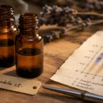 Chémotypées huiles essentielles : flacons et étiquette chémotype