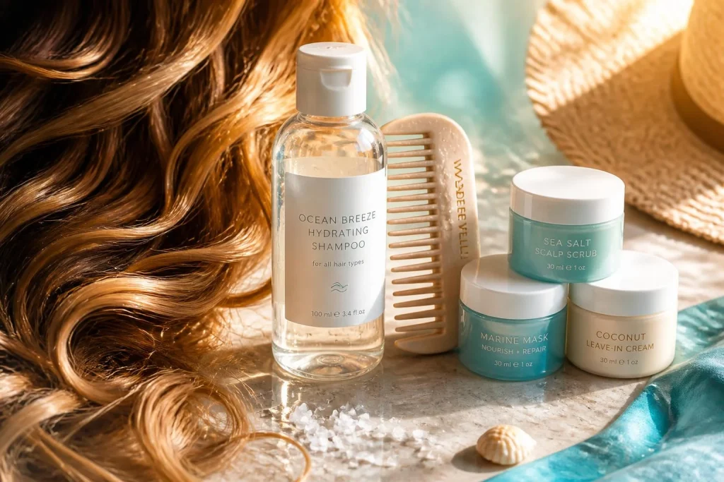 Cheveux en voyage : 100 ml, 3 soins essentiels