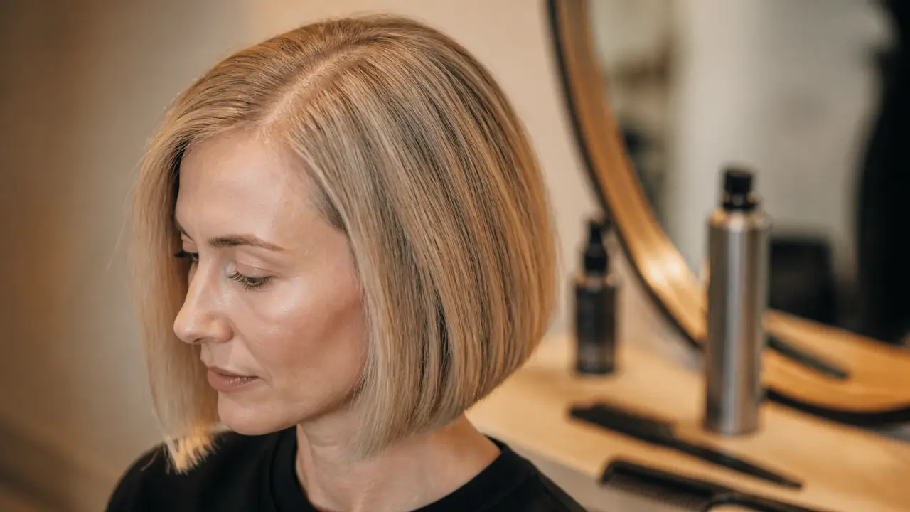 Coupe cheveux fins et clairsemés : carré net, cheveux fins et clairsemés