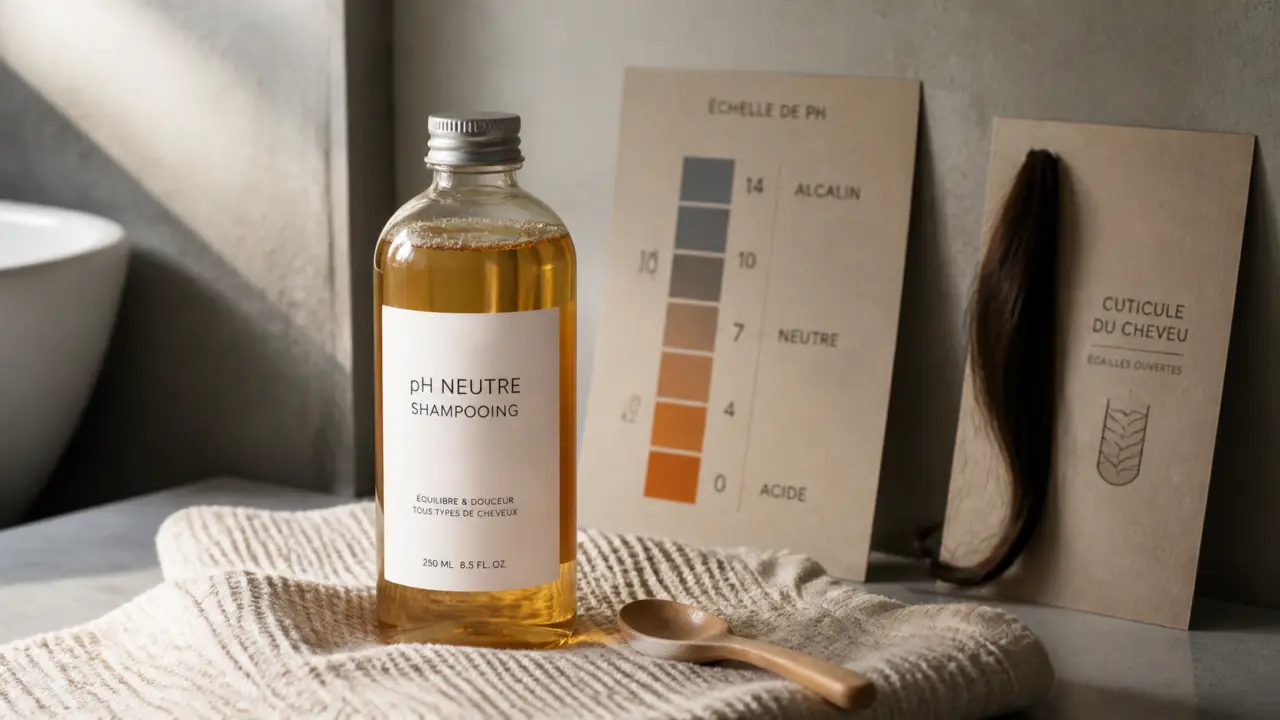 Ph neutre shampoing en salle de bain, nettoyer sans décaper