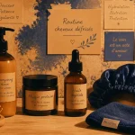 Soin pour cheveux défrisés : brosse, shampoing sans sulfates, masque protéiné, huile végétale
