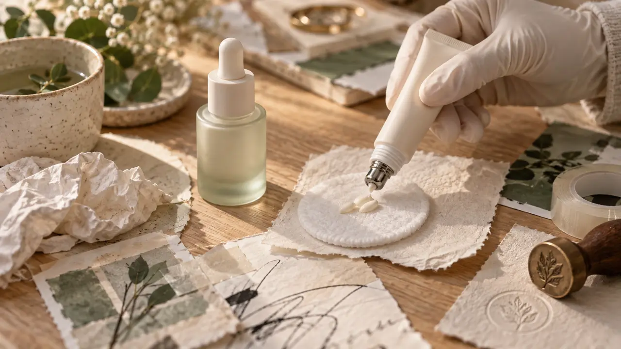 Crème anti cernes pour le contour des yeux, application légère