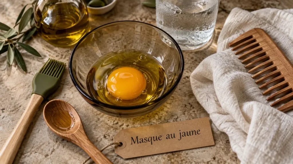 Œuf pour les cheveux : masque au jaune, eau très fraîche