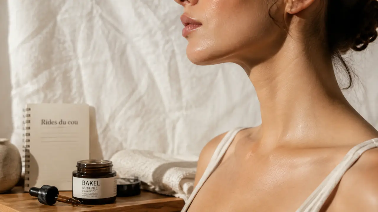 Rides du cou que faire : routine crème et posture
