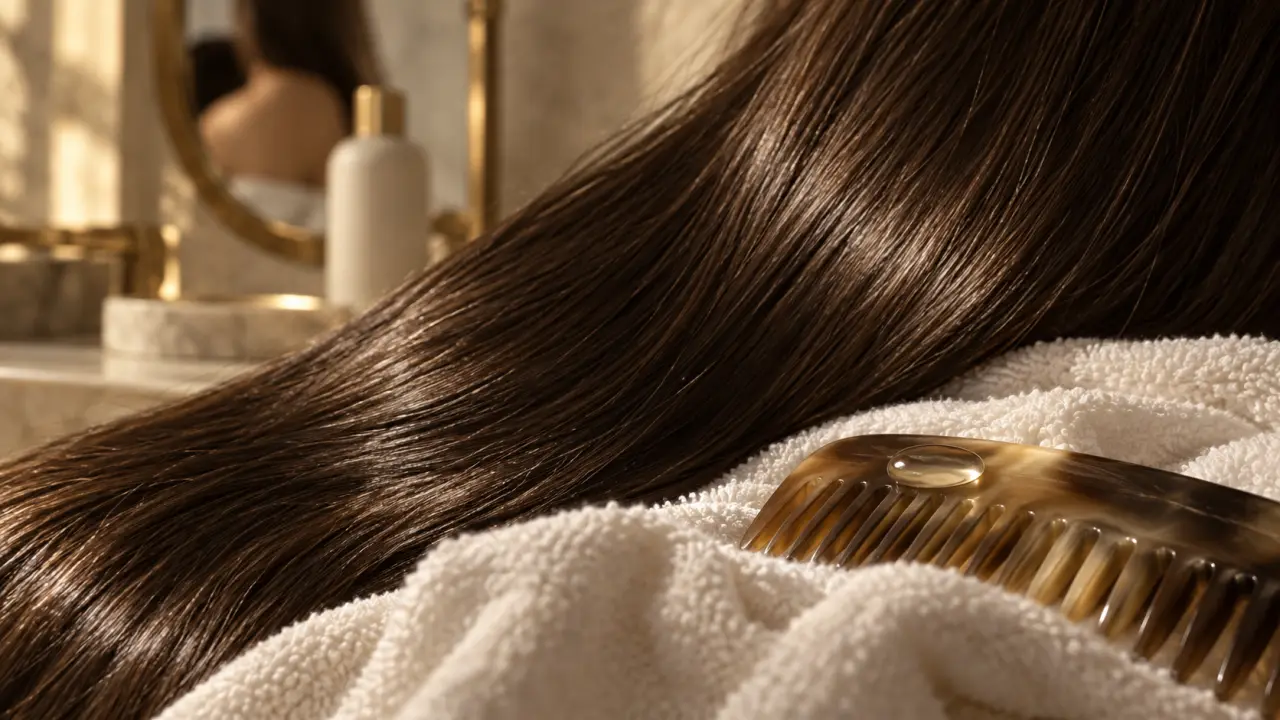 Avoir les cheveux brillants : chevelure lisse et brillante, cuticule nette
