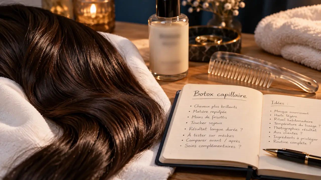 Botox capilar : cheveux souples et brillants, pose du produit