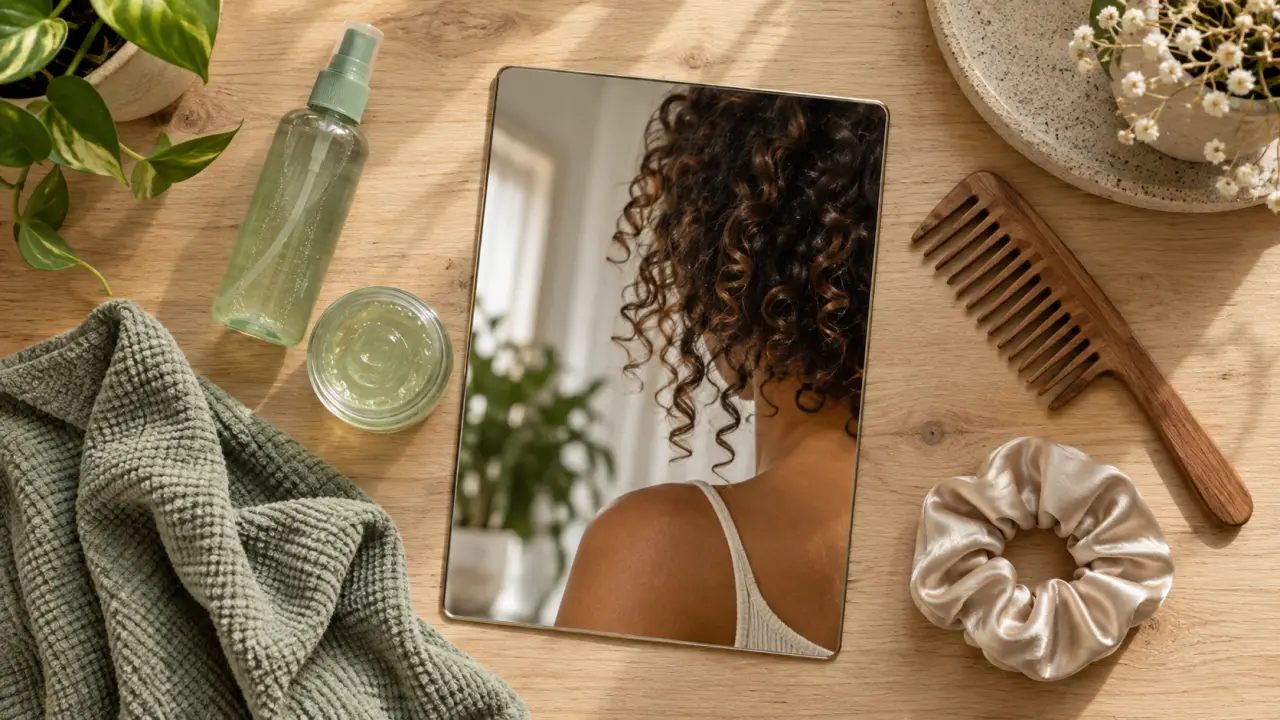 Coiffure cheveux lâchés bouclés, volume et gestes coiffage